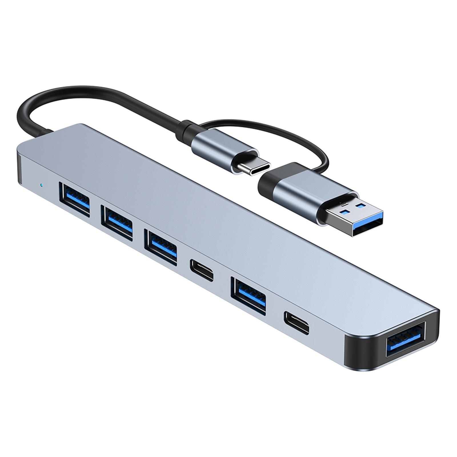 Hub chuyển USB/TypeC ra 5 USB + 2 TypeC T-3627