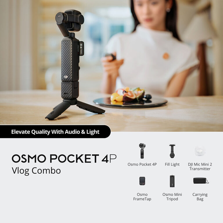 Camera hành động DJI OSMO Pocket 4P Vlog Combo