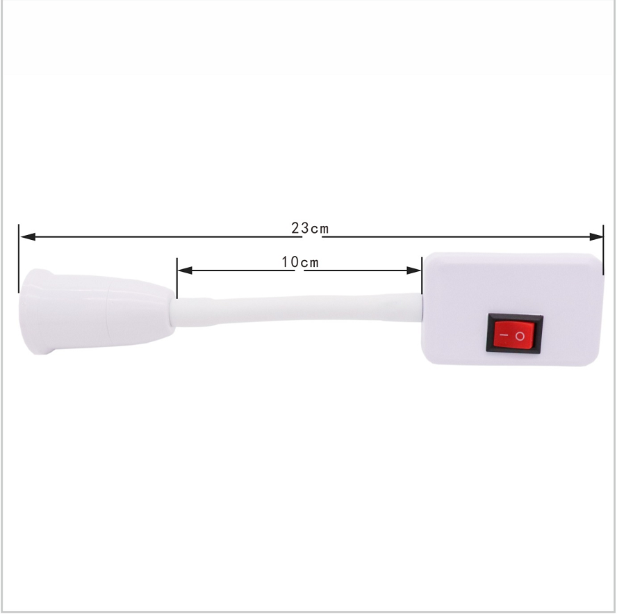 Đui Đèn Uốn Dẻo,lò xo 360 Độ Có Công Tắc FN-8816 24cm.