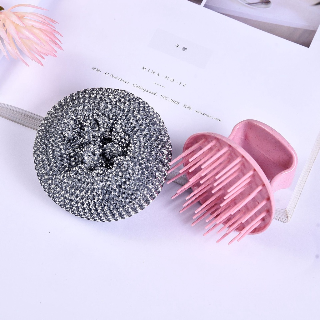 Dụng cụ chà xoong có tay cầm tháo rời được