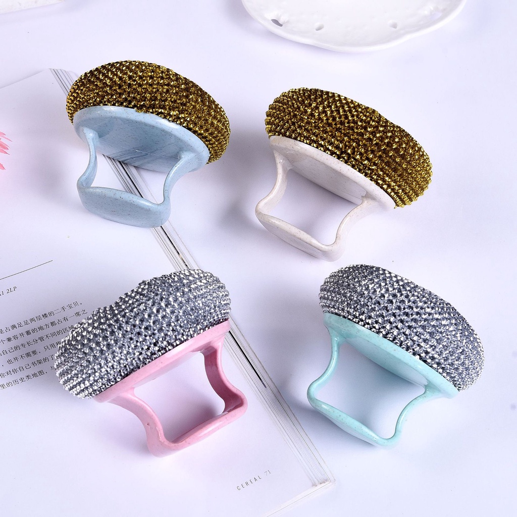 Dụng cụ chà xoong có tay cầm tháo rời được