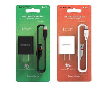 Bộ sạc Usb-Lighting BOROFONE BA20A chính hãng