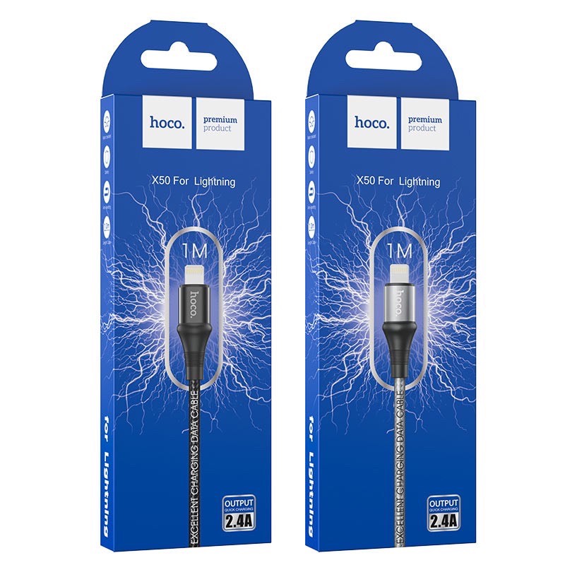 Cáp sạc Usb-Lighting Hoco X50