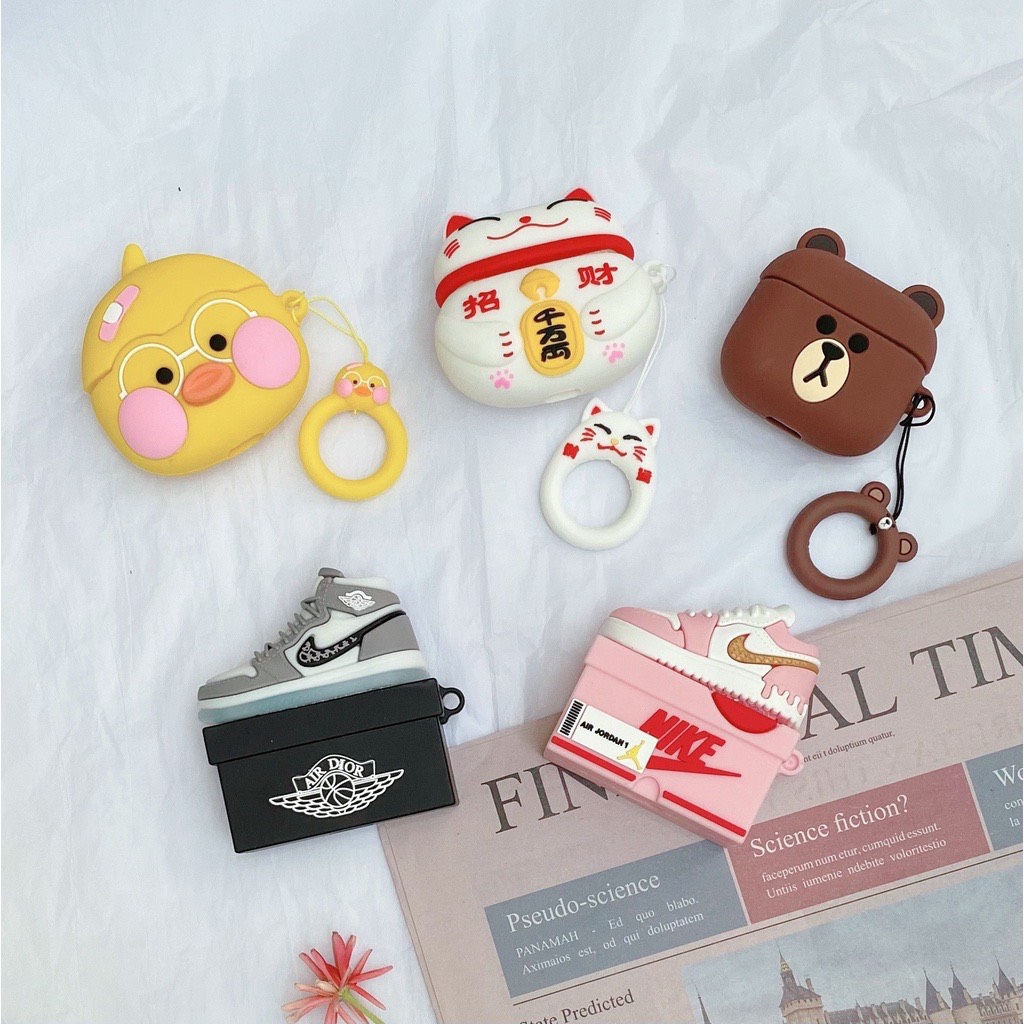 Ốp, Bao đựng Airpod 3 Thú hình nổi
