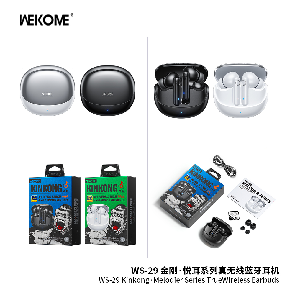 Tai nghe bluetooth Wekome WS-29 - Trắng