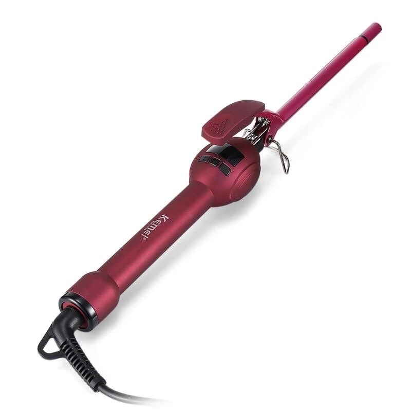 Máy Uốn Tóc Nam Nữ Lọn 9mm Có Chỉnh Nhiệt Kemei KM-1023
