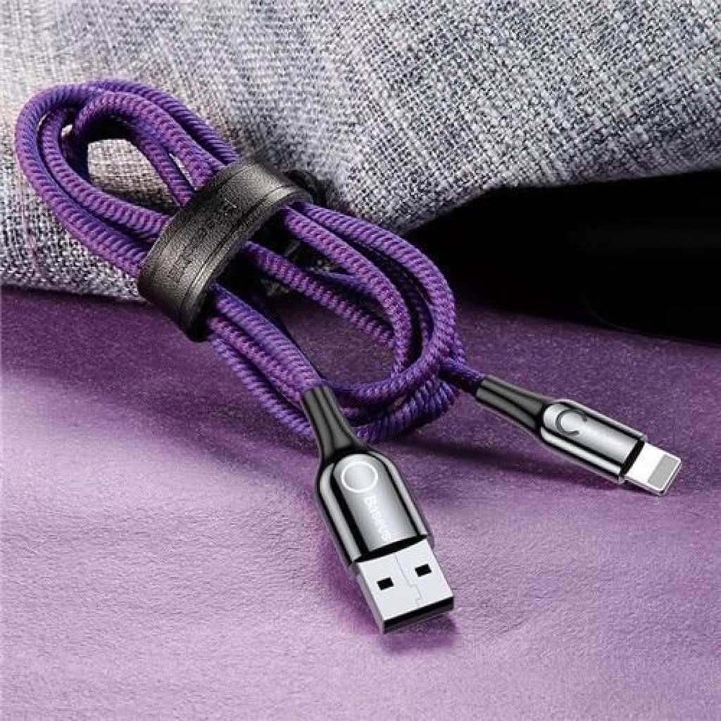 Cáp sạc Usb-Lighting Baseus C-shaped Light tự ngắt iPhone