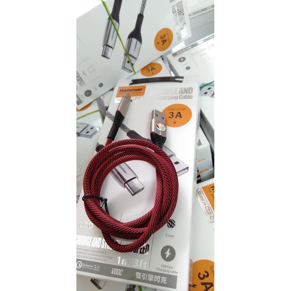 Cáp sạc Usb-Lighting Hammer C12/C11