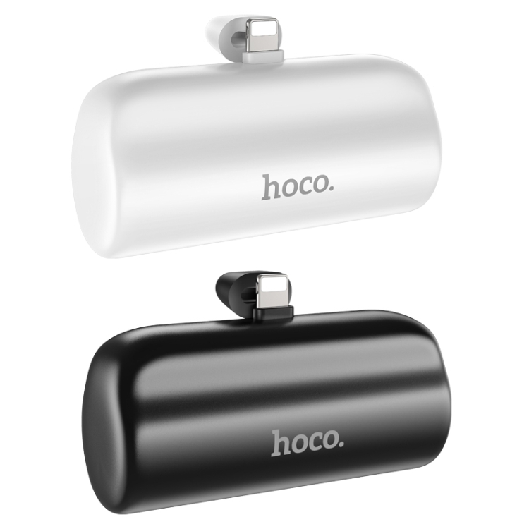 Sạc dự phòng Hoco J106 5000mah cắm iPhone trắng