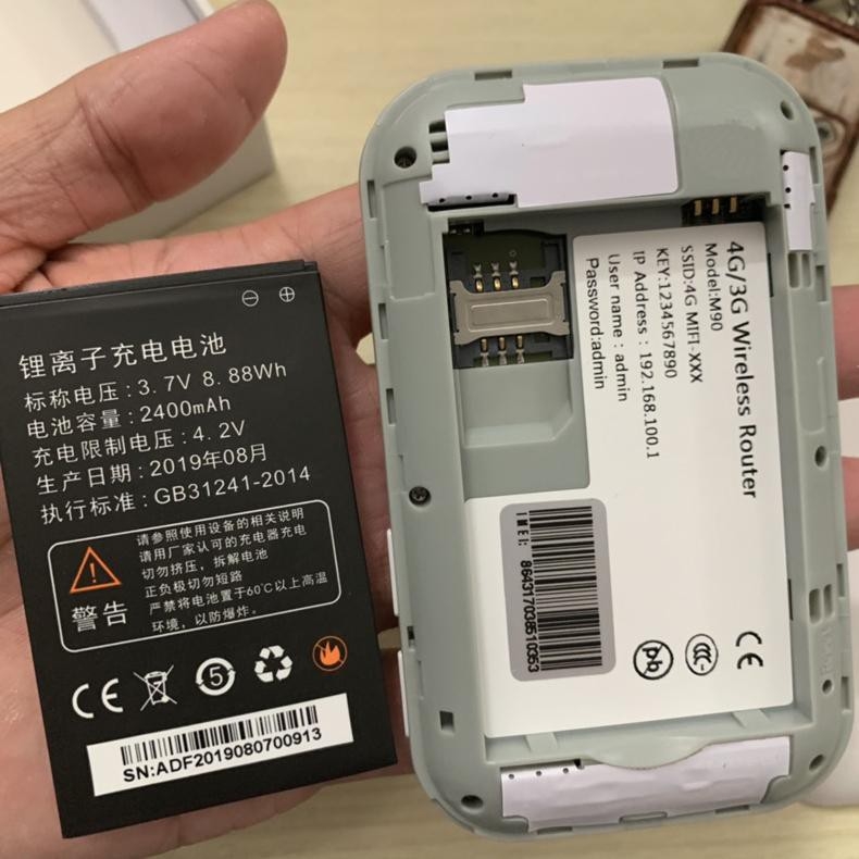 Cục modem Phát wifi sim 4G DMXT/A900/M100 có pin