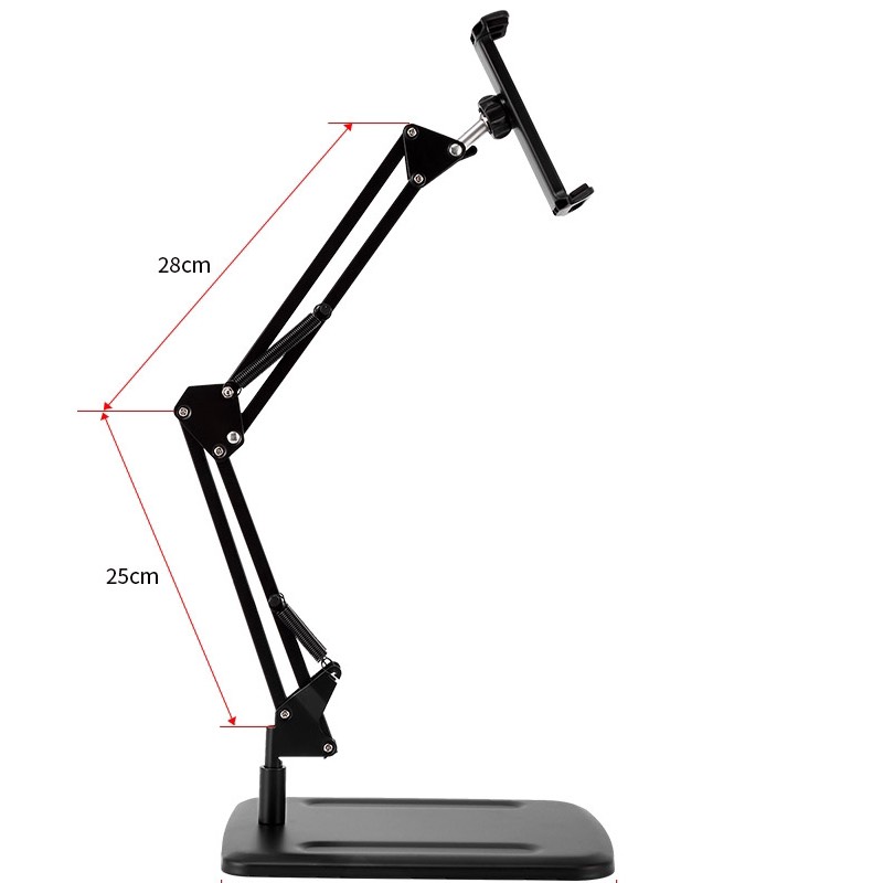 Kệ kẹp iPad khớp xoay 360 đa năng kéo dài