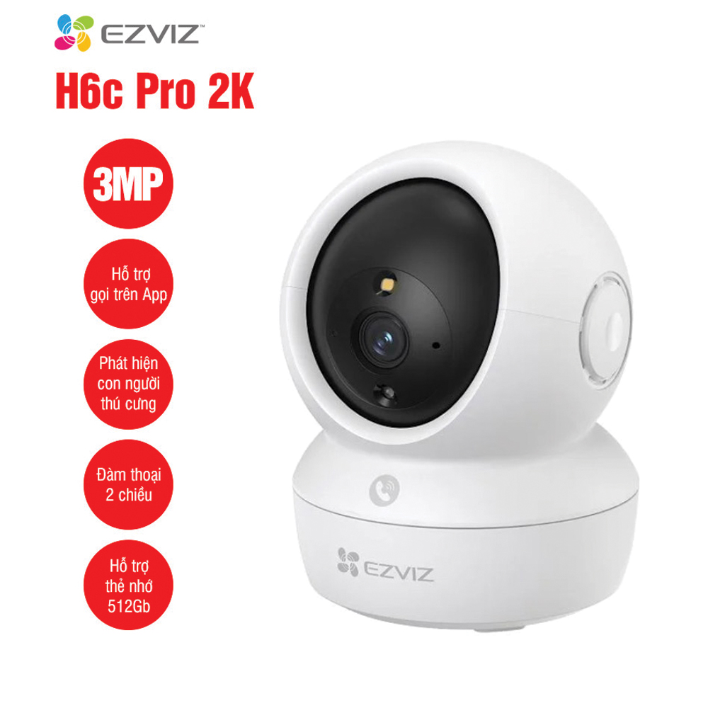 Camera EZVIZ H6C 3Mp có màu trong nhà