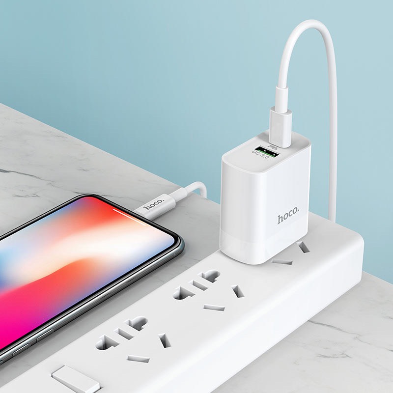Bộ sạc Usb-Micro Nhanh 20w Hoco C80