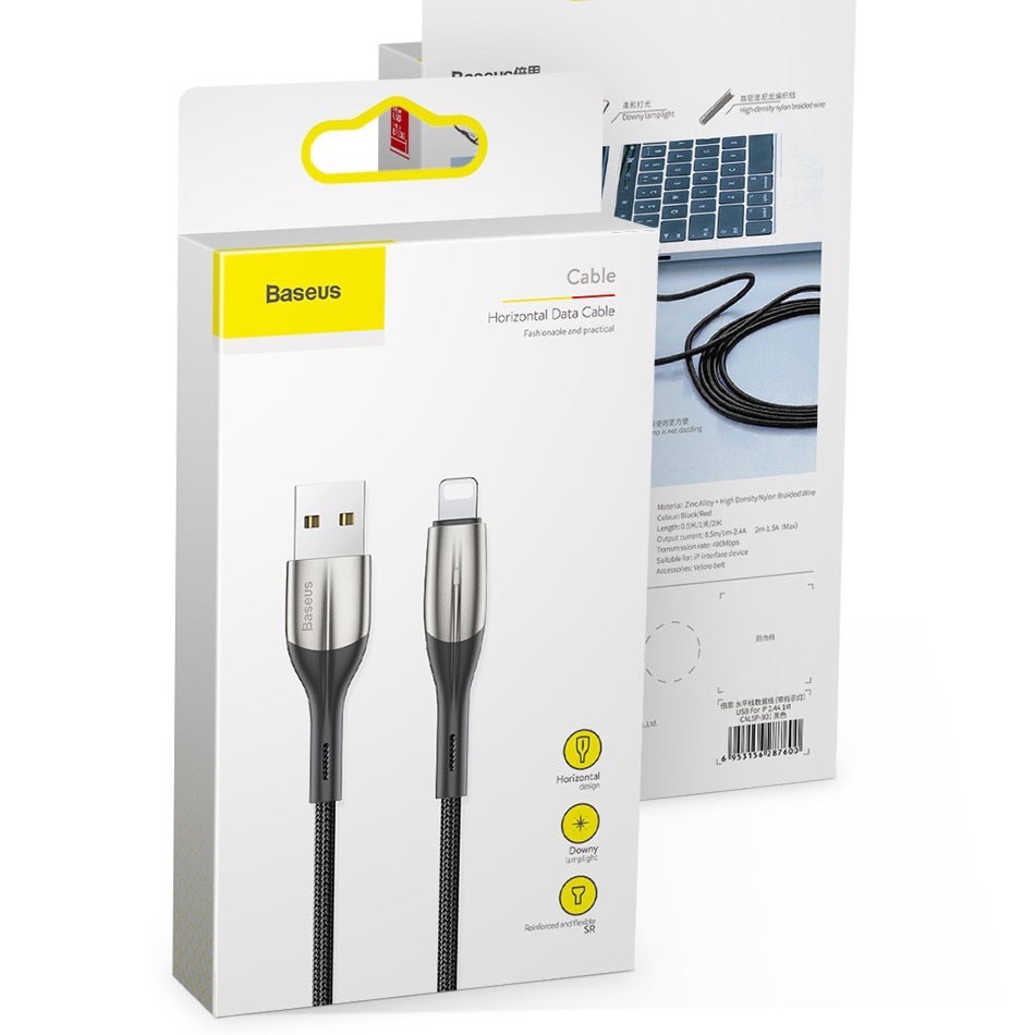 Cáp sạc Usb-Lighting Baseus Horizontal