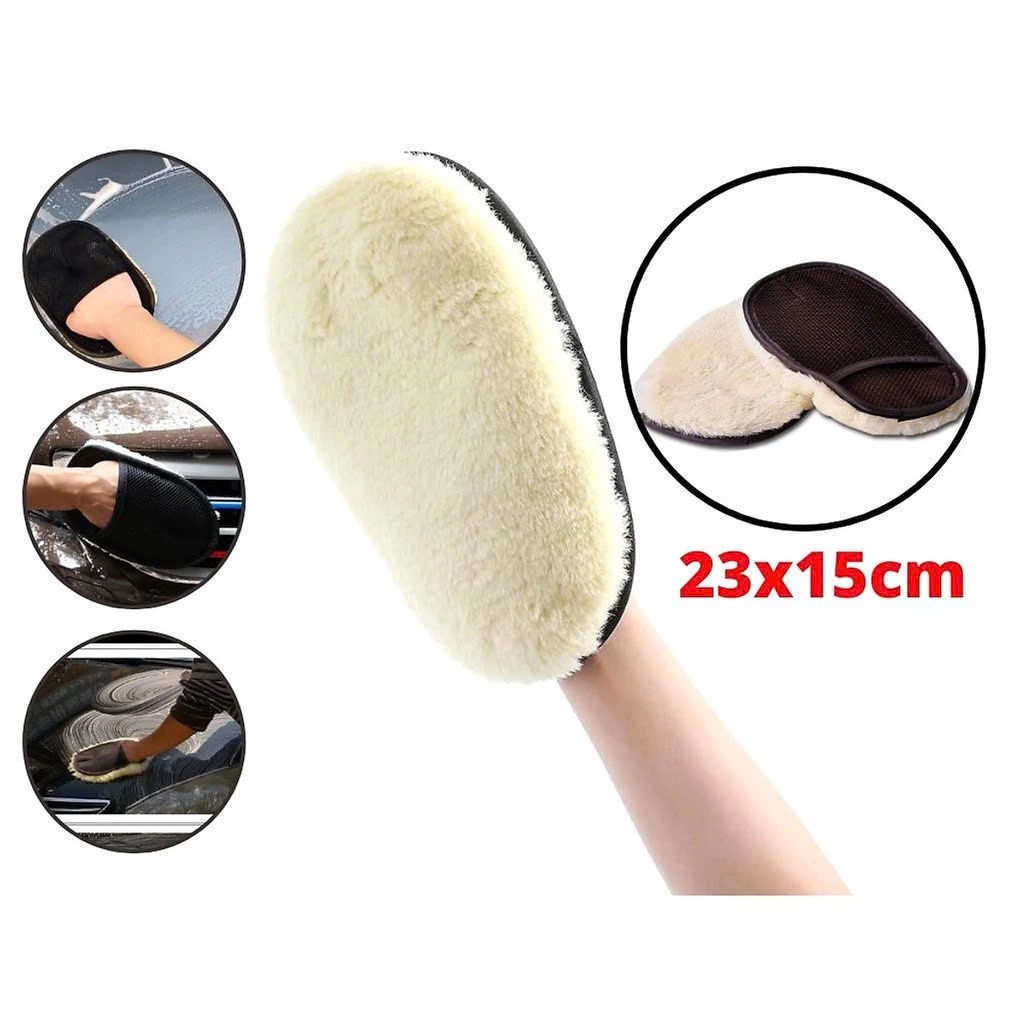 Găng Tay Rửa Xe Lông Cừu Siêu Mềm
