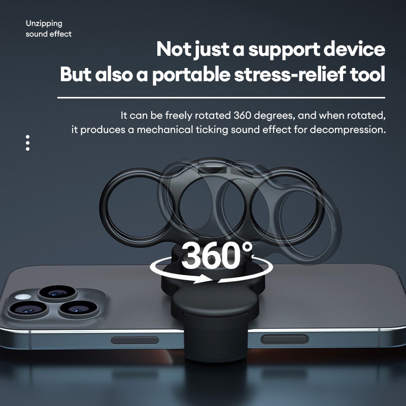 Giá Đỡ Điện Thoại 3in1 Kẹp Lưng 3 Ngón Tay Xoay 360 Độ màu nhẫu nhiên