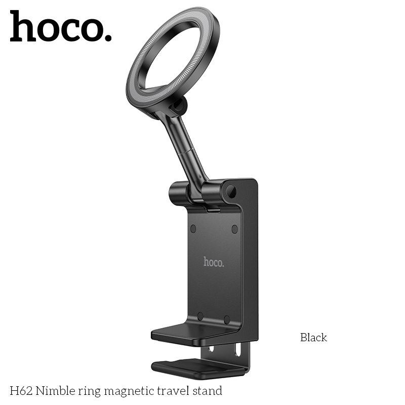 Kệ điện thoại Hoco H62 từ kính kẹp bàn, Valy