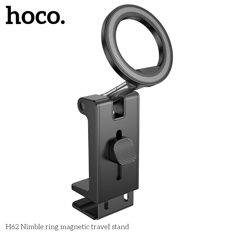 Kệ điện thoại Hoco H62 từ kính kẹp bàn, Valy