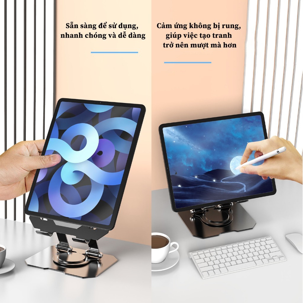 Kệ iPad, Điện Thoại L08/ P02 Xoay 360 Độ