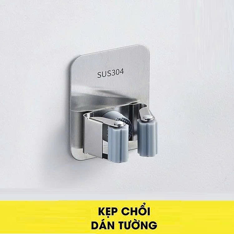 Giá/ Móc Treo Cây Lau Nhà Inox (Đơn)