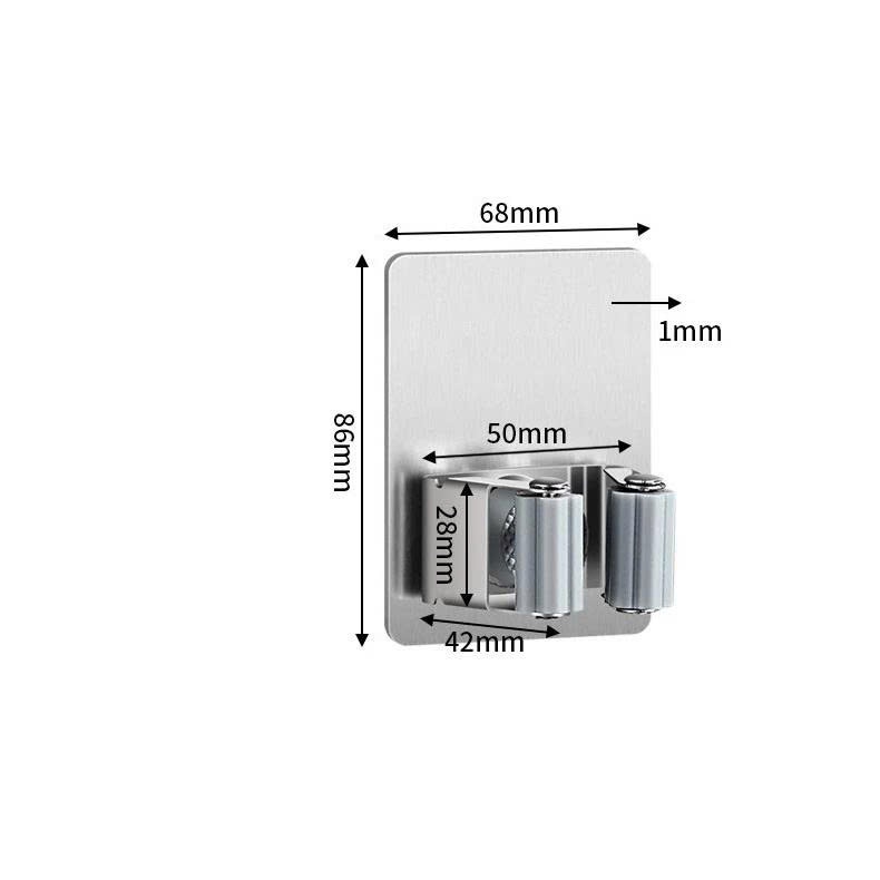 Giá/ Móc Treo Cây Lau Nhà Inox (Đơn)