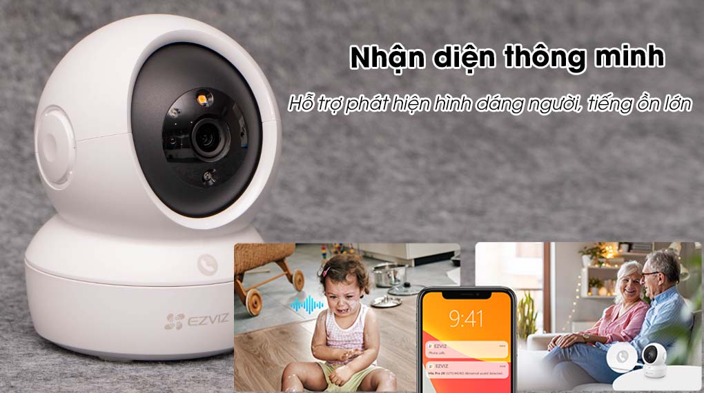 Camera EZVIZ H6C 3Mp có màu trong nhà