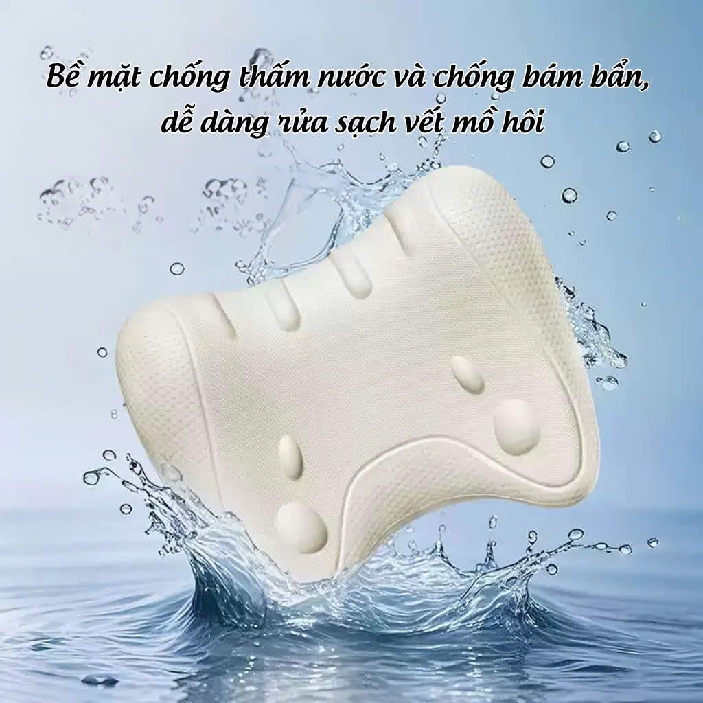 Gối Massage Kê Cổ Gáy Công Thái Học Kéo Dãn Đốt Sống