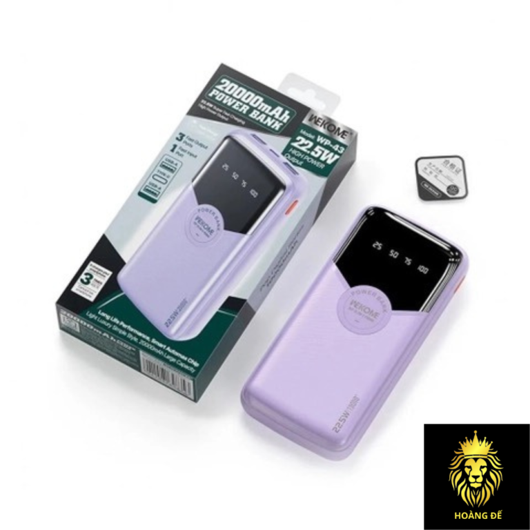 Sạc dự phòng Wekome WP-43 20.000 mah
