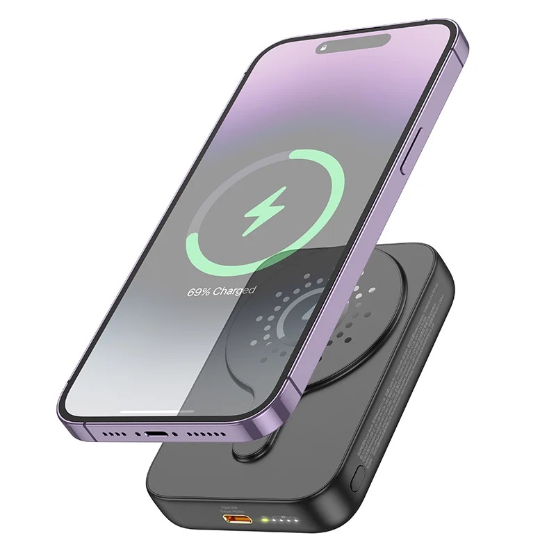 Sạc dự phòng Hoco J117A maganetic không dây 20w 10.000mah