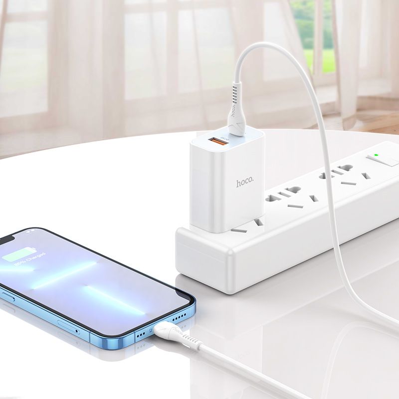 Bộ sạc TypeC-Lighting 20W HOCO C97 QC3.0