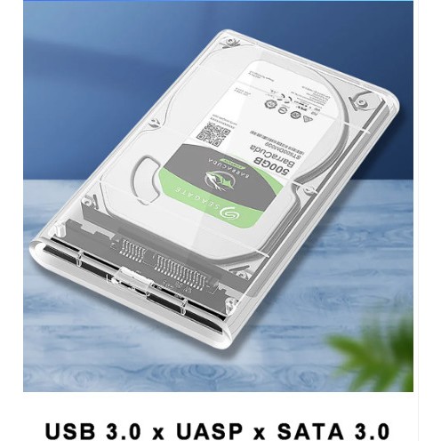 Hộp ổ cứng di động trong suốt 2.5 HĐ 2020U3 Sata III USB 3.0