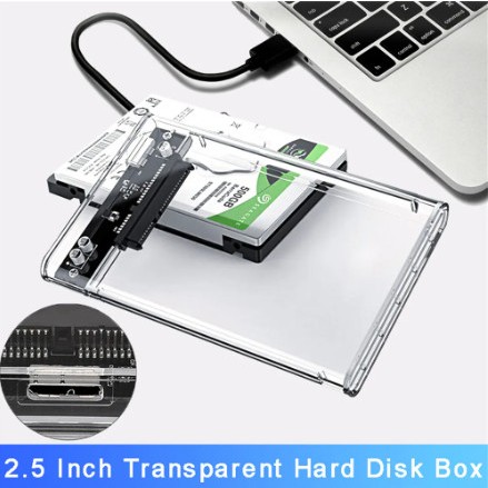 Hộp ổ cứng di động trong suốt 2.5 HĐ 2020U3 Sata III USB 3.0