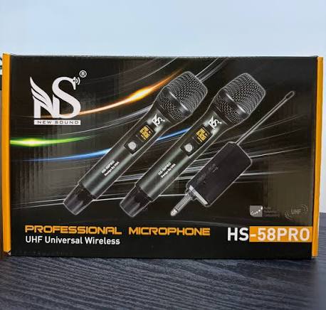 Micro đa năng New Sound HS-58Pro không dây 2 mic