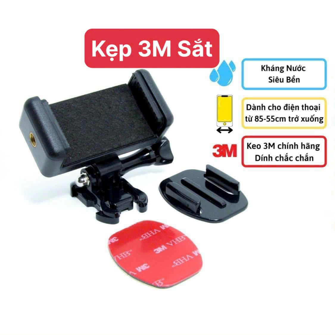 Kệ Xe máy đỡ điện thoại dán đồng hồ xoay được xịn