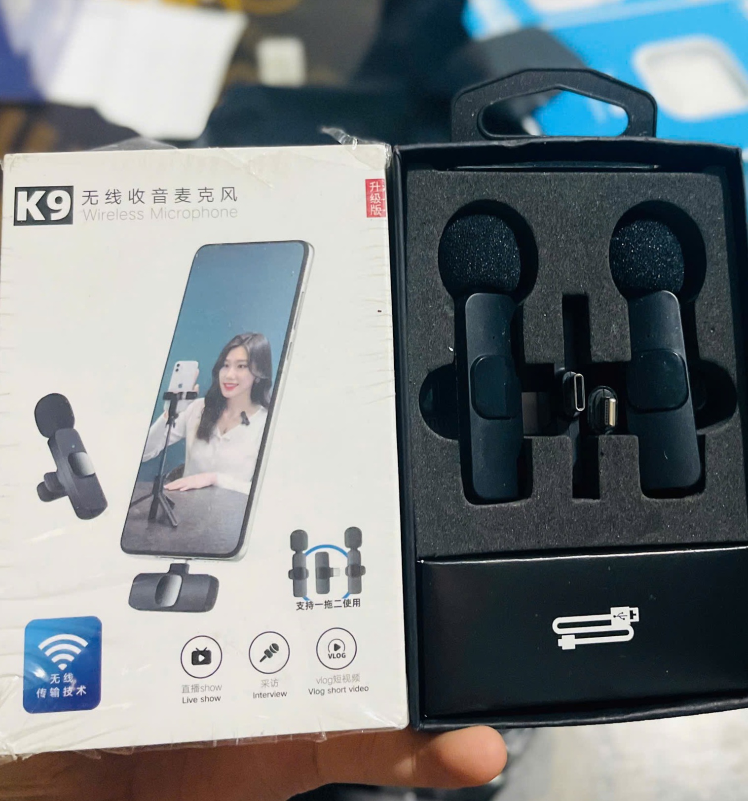 Micro Thu âm K8,K9 - 2 mic