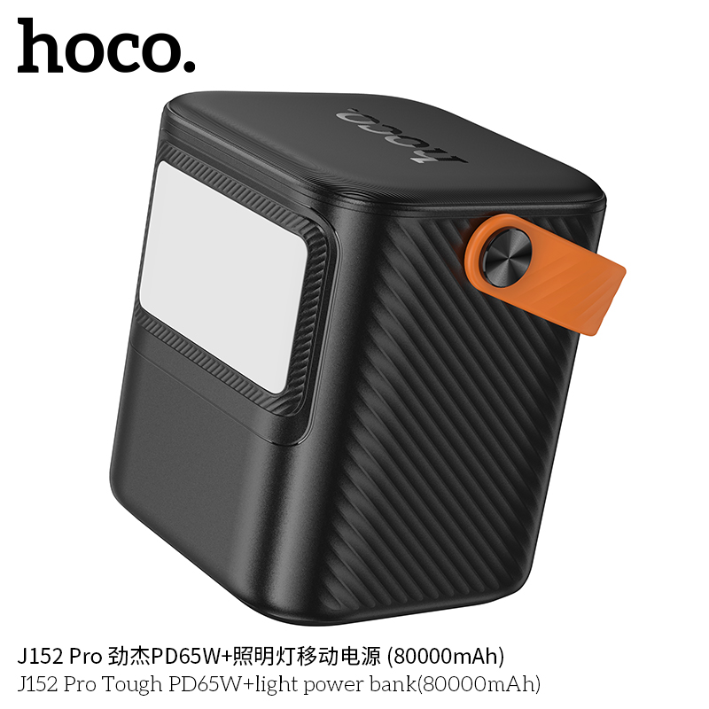 Sạc dự phòng Hoco J152 Pro Tough PD65W+pin 80.000mah, cổng 65w sạc được cho macbook, laptop TypeC