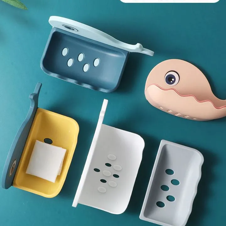 Kệ dán tường đựng xà phòng hình cá heo