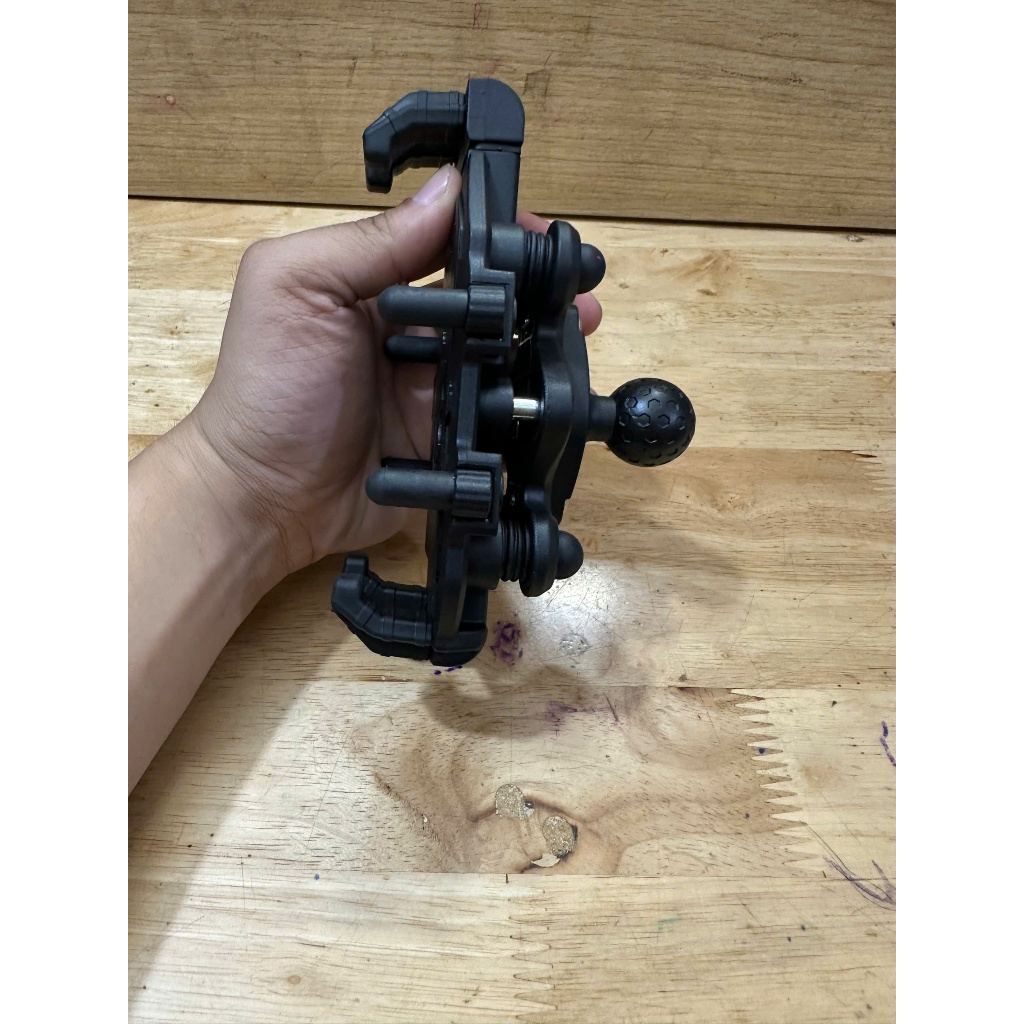 Kệ Xe Máy đỡ Điện Thoại Chân Gương F3 / M286 có mủ chống rung, chắc chắn