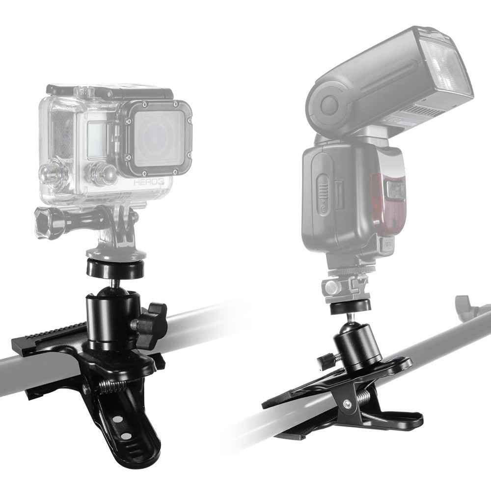 Kệ Kẹp đa năng kim loại đầu bi xoay 360 độ KG0-1 gắn điện thoại, camera hành động, gimbal, đèn livetream, cam hành trình ô tô