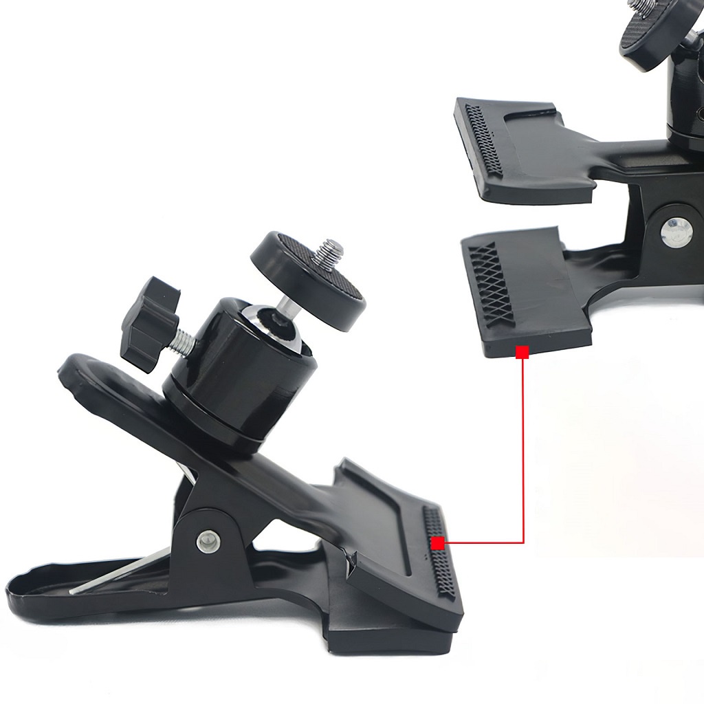 Kệ Kẹp đa năng kim loại đầu bi xoay 360 độ KG0-1 gắn điện thoại, camera hành động, gimbal, đèn livetream, cam hành trình ô tô