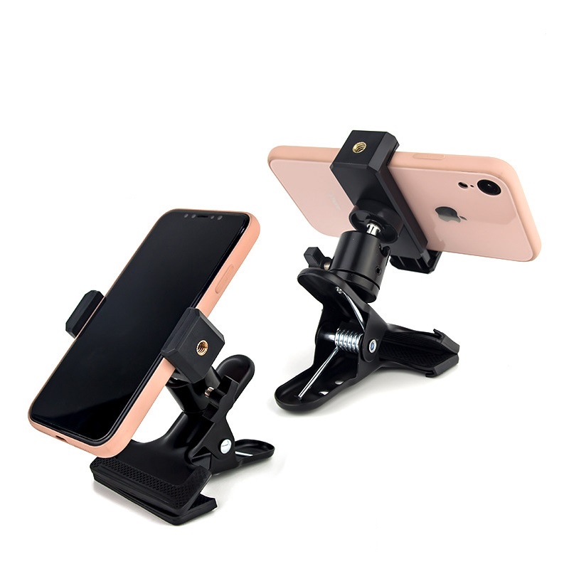 Kệ Kẹp đa năng kim loại đầu bi xoay 360 độ KG0-1 gắn điện thoại, camera hành động, gimbal, đèn livetream, cam hành trình ô tô