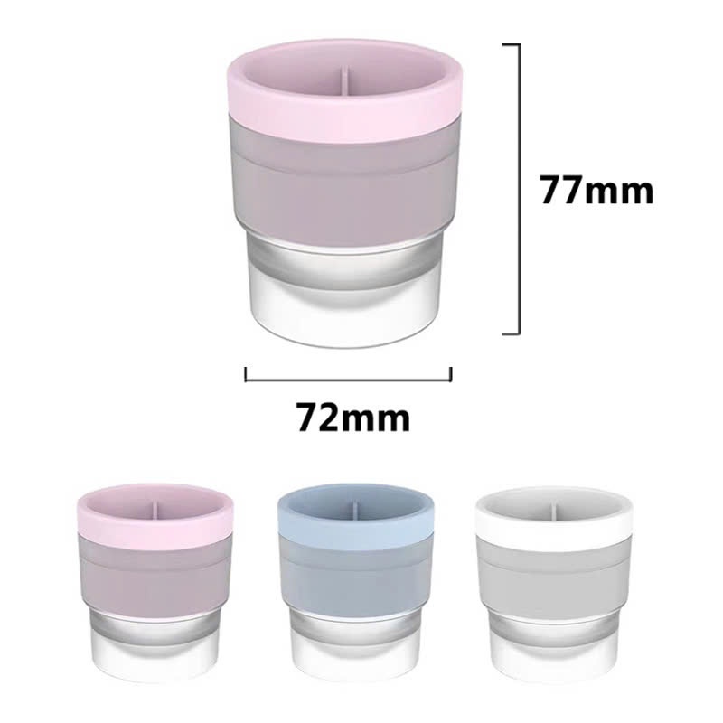 Khay/ Khuôn Làm Đá Hình Tròn Lớn 6CM