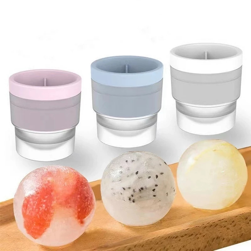 Khay/ Khuôn Làm Đá Hình Tròn Lớn 6CM