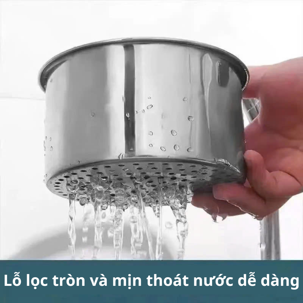 Khay Lọc Rác Gắn Bồn Rửa Bát Bằng Thép