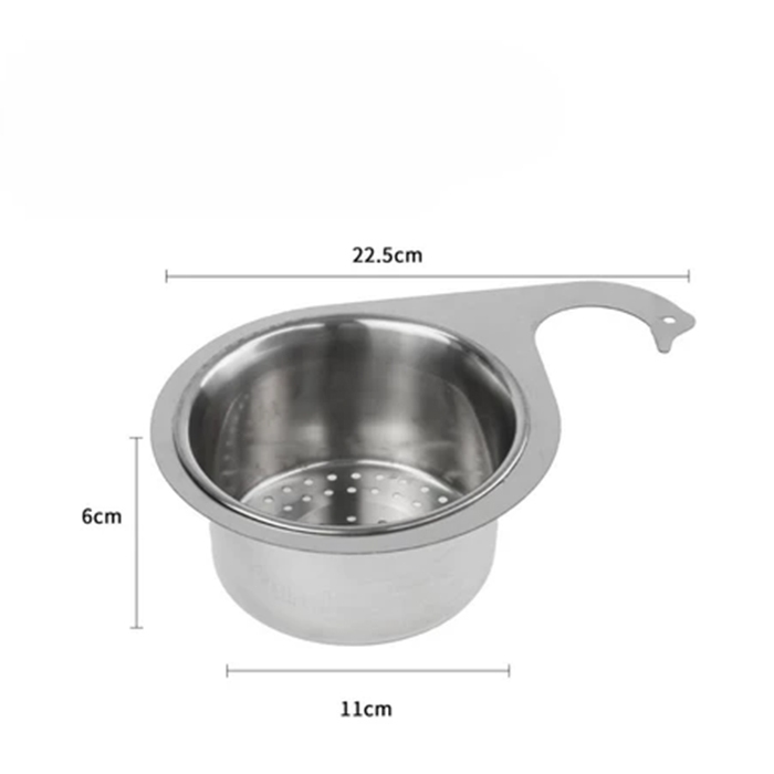 Khay Lọc Rác Gắn Bồn Rửa Bát Bằng Thép