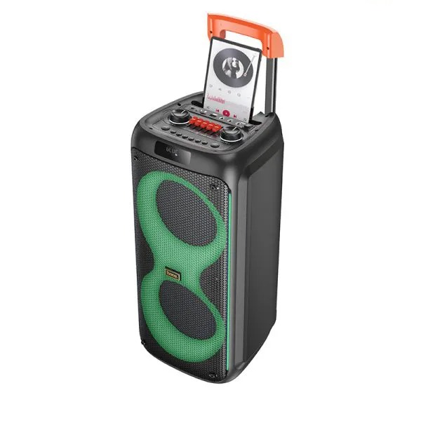 Loa Bluetooth Kéo karaoke Hoco HA7 kèm 2 Micro không dây 75w