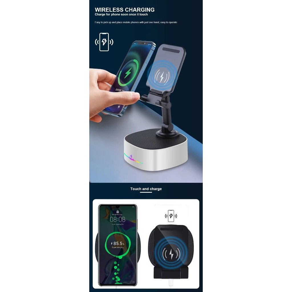 Loa Bluetooth kiêm sạc không dây 5in1 Kisonli M-5