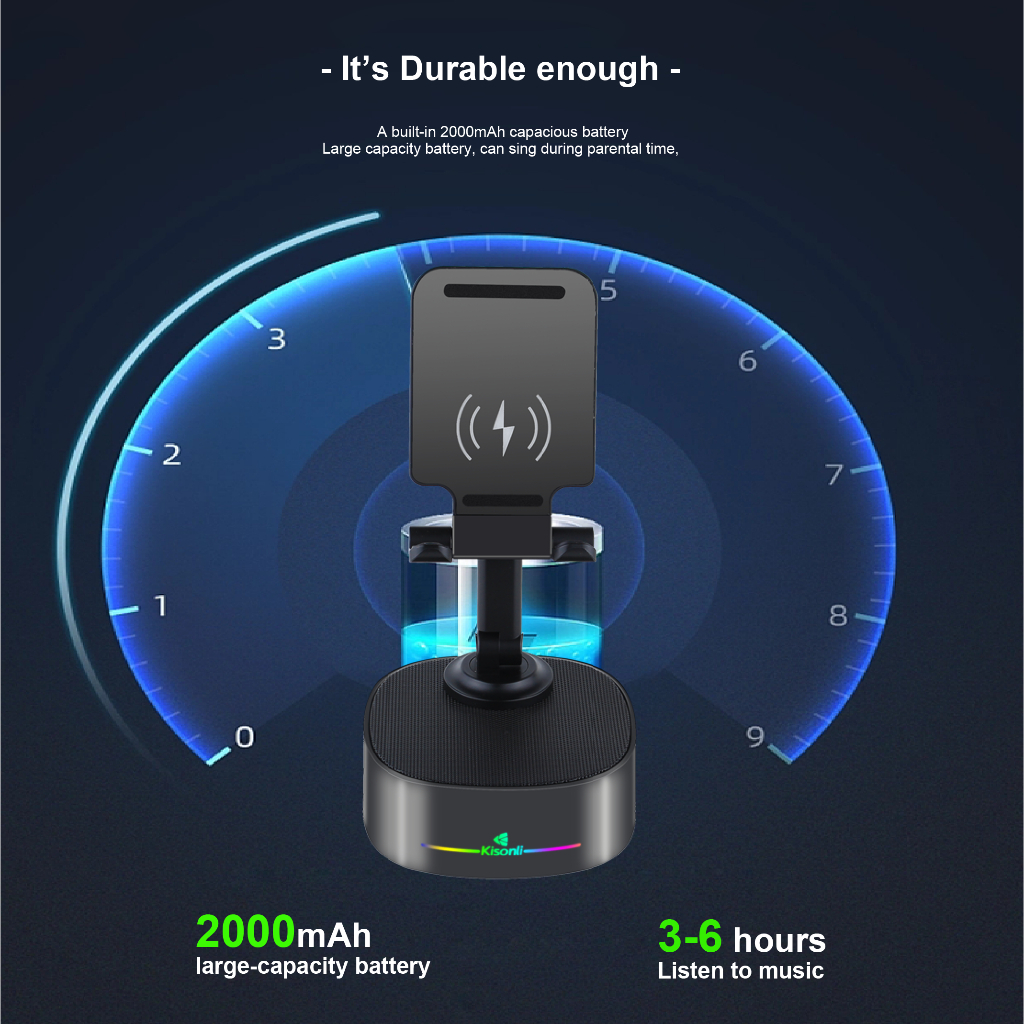Loa Bluetooth kiêm sạc không dây 5in1 Kisonli M-5