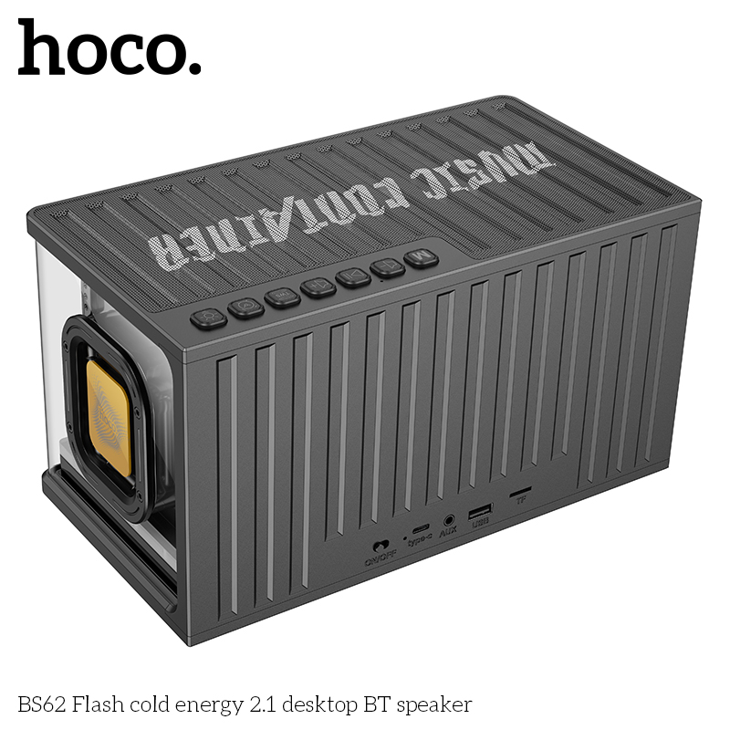 Loa bluetooth hoco BS62 kèm 2 Micro - Nâu