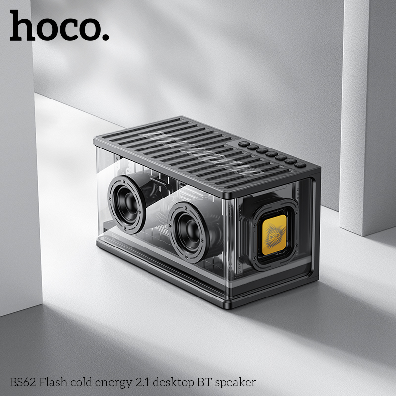 Loa bluetooth hoco BS62 kèm 2 Micro - Nâu